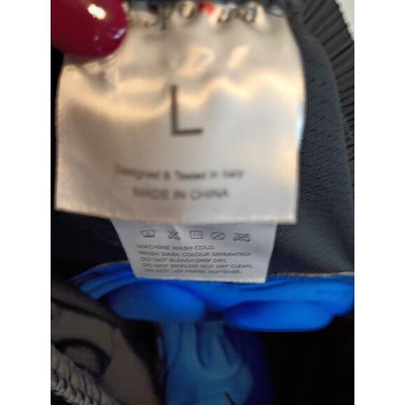 Spowind Cycling Shorts Gray Black Sz L Padded Elastic Waist - Picture 5 of 6